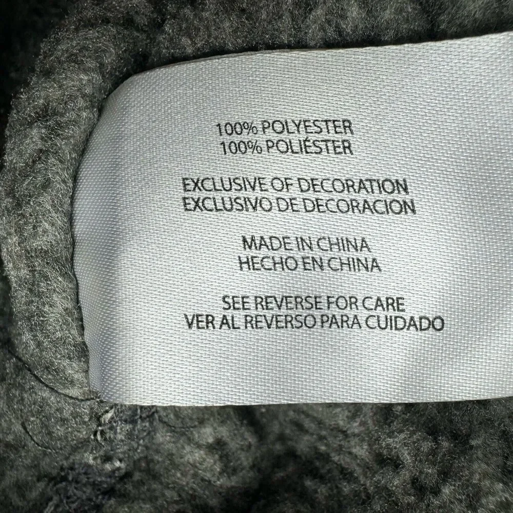 Eddie Bauer Sweater Fleece Mens Large Heavy Sherpa Lined Long Sleeve 1/4 Zip EUC